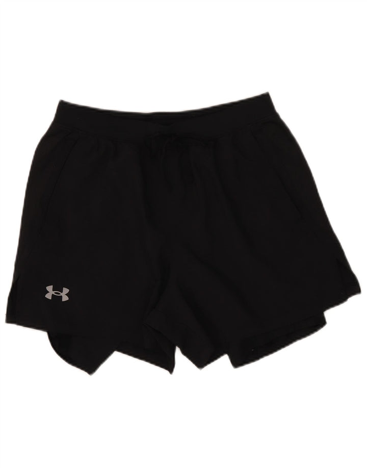Under Armour Womens Sport Shorts UK 12 Medium Black