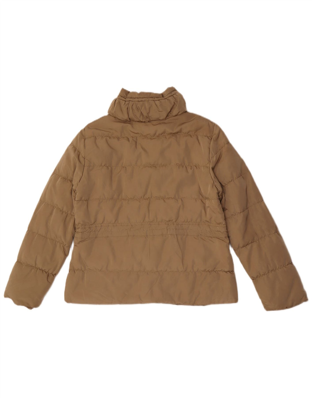 Zara Womens Padded Jacket UK 18 XL Beige Polyester