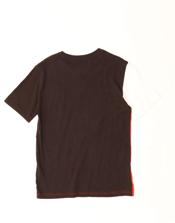 PUMA Womens T-Shirt Top UK 14 Large Multicoloured Colourblock Cotton