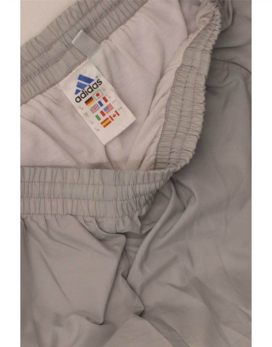 Adidas Womens Tracksuit Trousers UK 12 Medium Grey Polyester