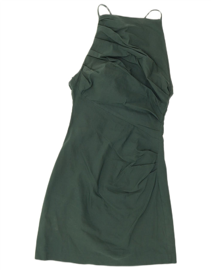 Zara Womens Bodycon Dress UK 8 Small Green