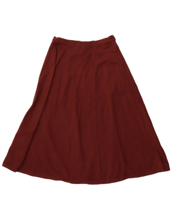 EDDIE BAUER Womens Petite High Waist A-Line Skirt US 12 Large W28  Brown
