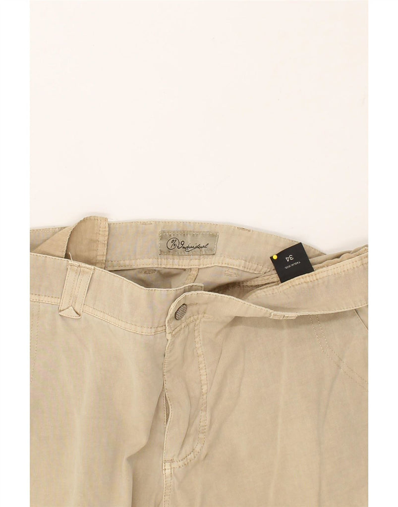 VINTAGE Mens Slim Cargo Trousers W34 L29  Beige Cotton Vintage Vintage and Second-Hand Vintage from Messina Hembry 