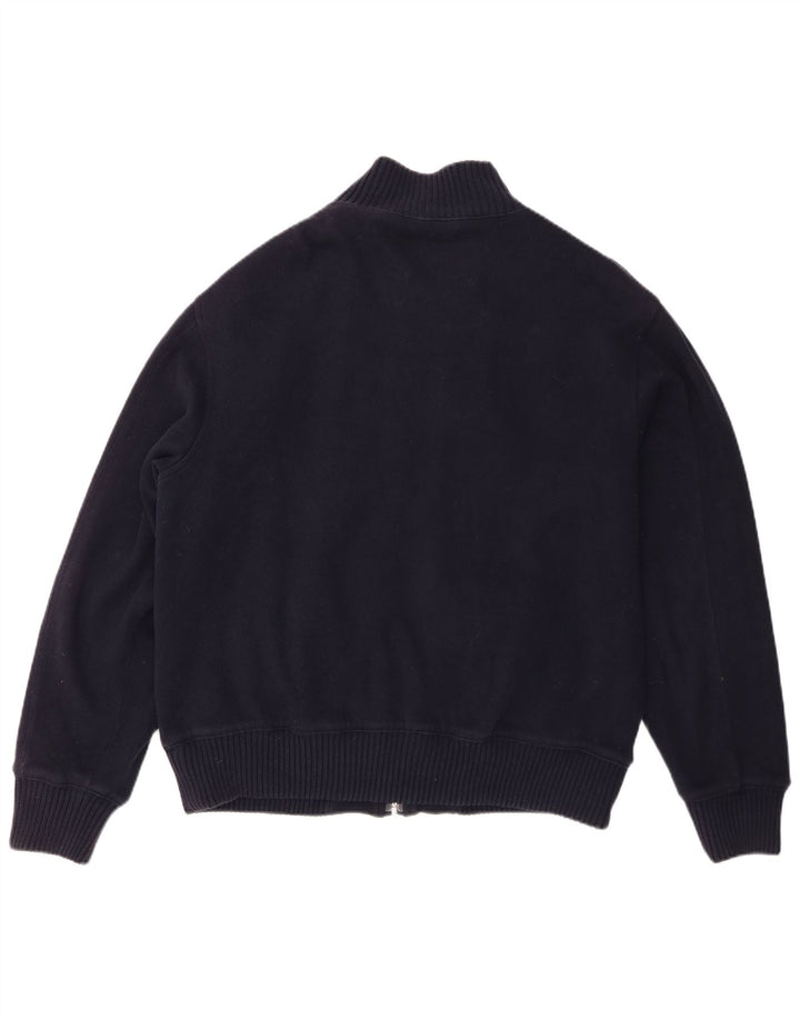 Marks & Spencer Mens Blue Harbour Cardigan Sweater Large Navy Cotton