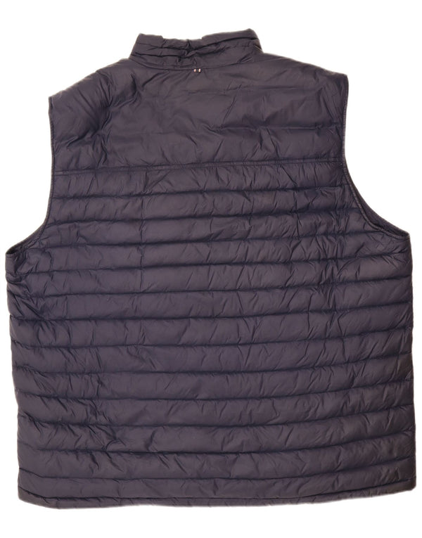 Tommy Hilfiger Mens Tall Padded Gilet UK 48 4XL Navy Blue Nylon
