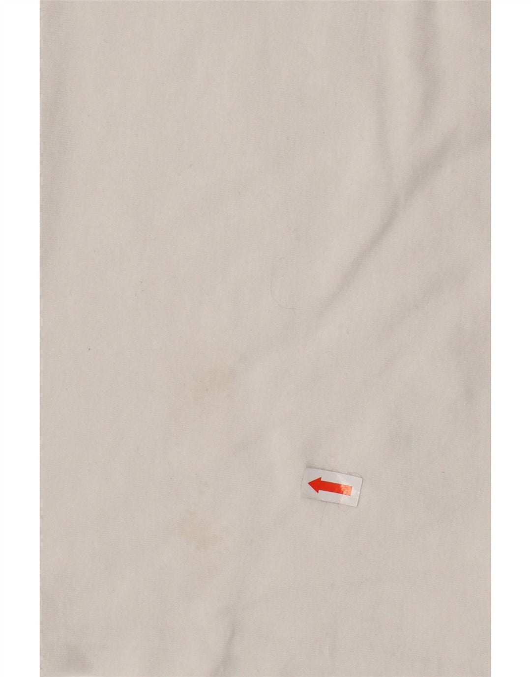 ADIDAS Womens T-Shirt Top UK 14 Large Off White Cotton