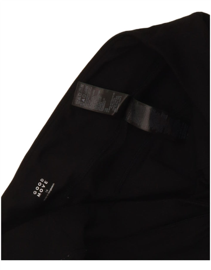 Marks & Spencer Womens Tracksuit Trousers Joggers UK 16 Large Black