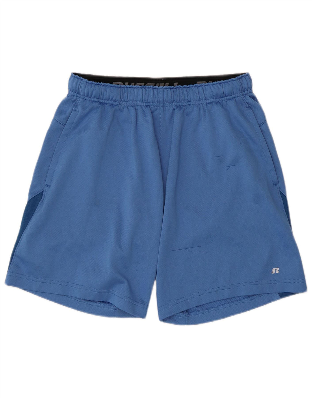 Russell Athletic Mens Sport Shorts Medium Blue Colourblock Polyester