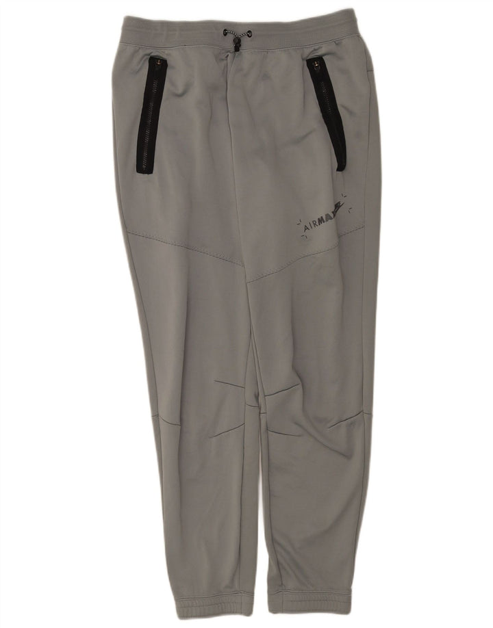 Nike Mens Graphic Tracksuit Trousers Joggers Large  Grey Polyester
