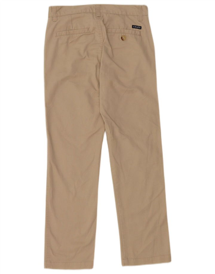 CHAPS Boys Straight Chino Trousers 11-12 Years W26 L26 Beige Cotton