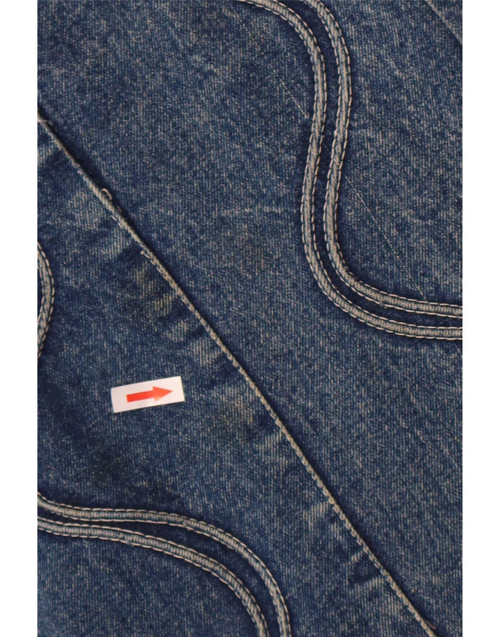 POP 84 Womens High Waist Denim Skirt W30 Medium Blue