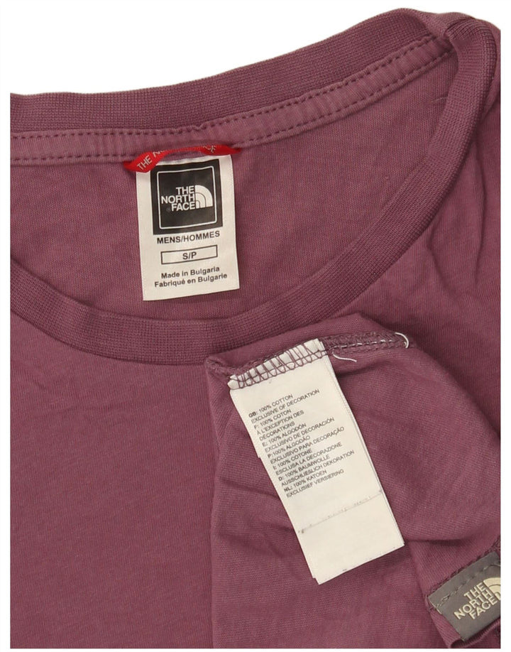 The North Face Mens T-Shirt Top Small Purple Cotton