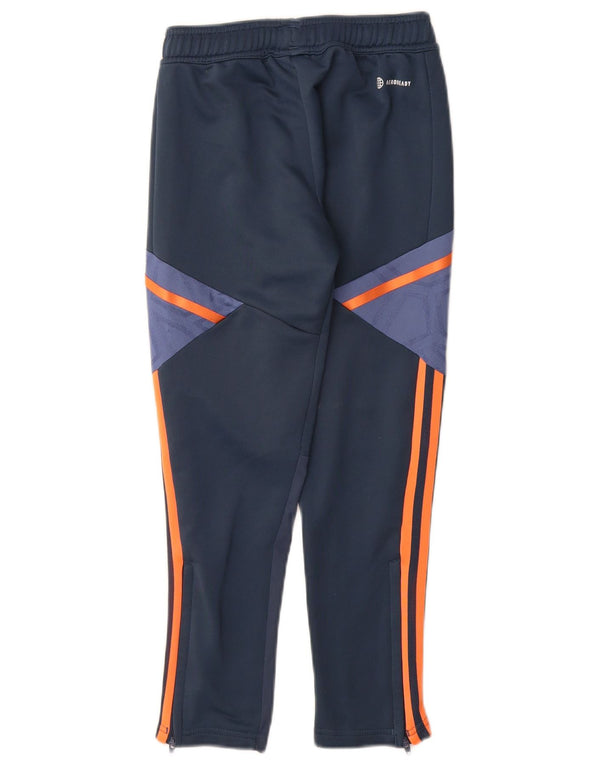 Adidas Boys Manchester United Tracksuit Trousers 9-10 Years Navy Blue