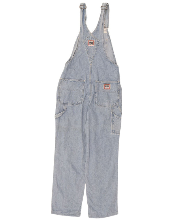 Rifle Womens Dungarees Straight Jeans W29 L27 Blue Cotton