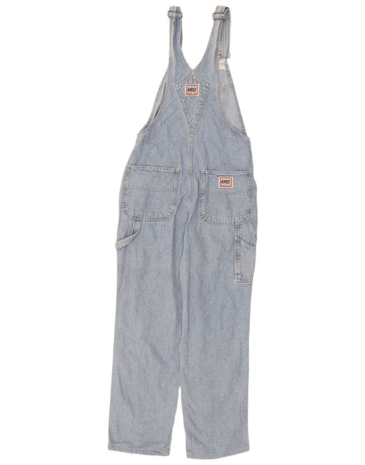 Rifle Womens Dungarees Straight Jeans W29 L27 Blue Cotton