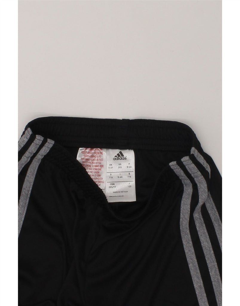 ADIDAS Boys Sport Shorts 5-6 Years Black Polyester | Vintage Adidas | Thrift | Second-Hand Adidas | Used Clothing | Messina Hembry 