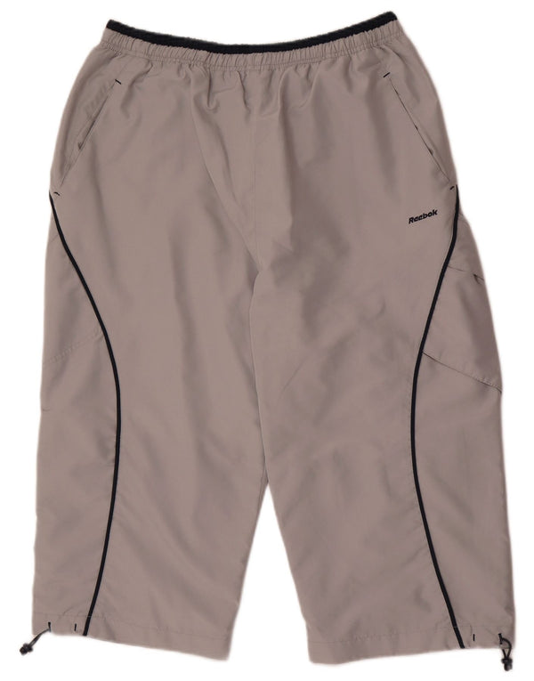 Reebok Mens Bermuda Sport Shorts Large Grey Polyester