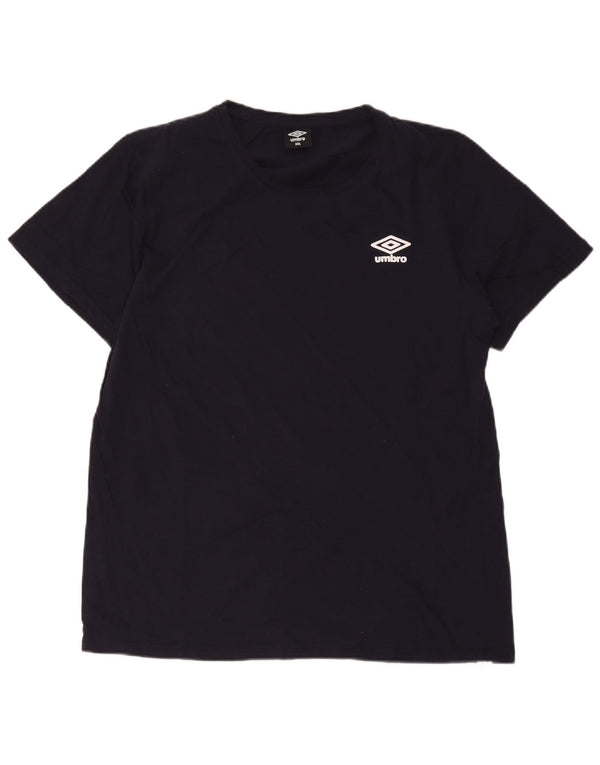 Umbro Mens T-Shirt Top 2XL Navy Blue Cotton