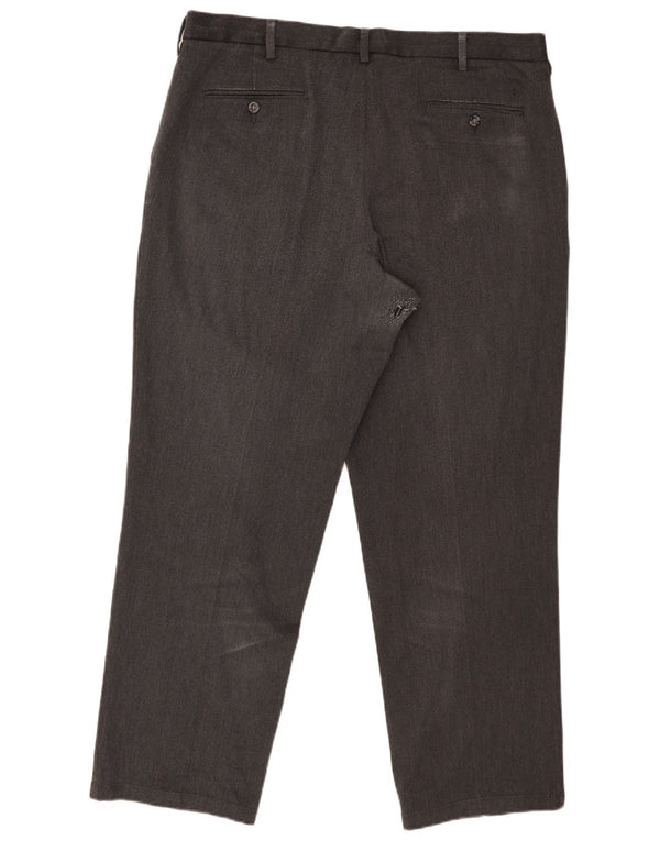 Dockers Mens Classic Fit Chino Trousers W40 L32 Grey Cotton