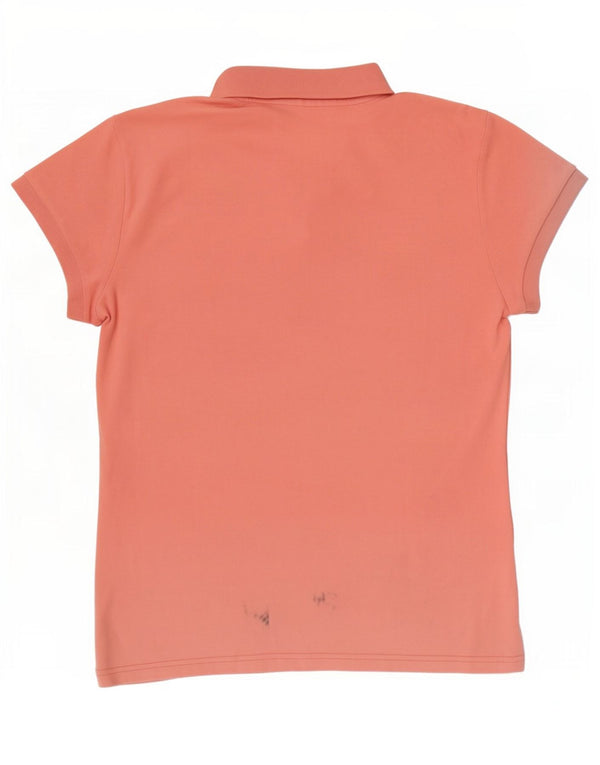 Puma Womens Polo Shirt UK 14 Large Pink