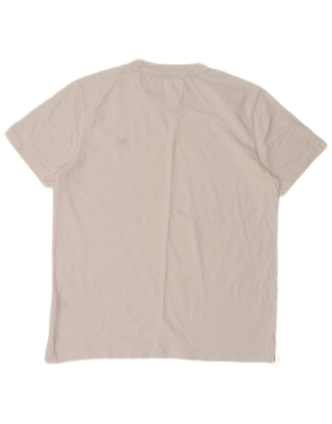 CREW CLOTHING Mens T-Shirt Top Large White Cotton
