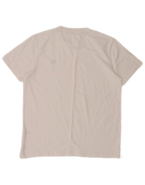 CREW CLOTHING Mens T-Shirt Top Large White Cotton
