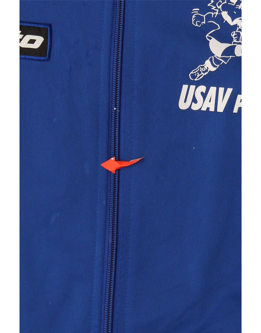 Lotto Mens Graphic Tracksuit Top Jacket Large Blue Colourblock Polyester