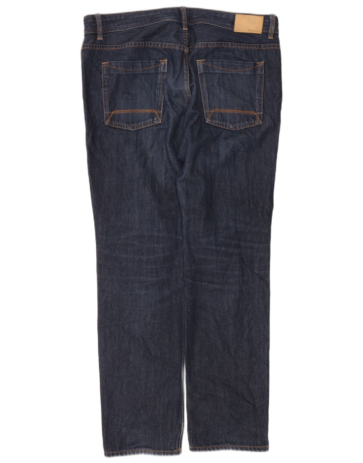 Timberland Mens Straight Jeans W36 L31 Navy Blue Cotton