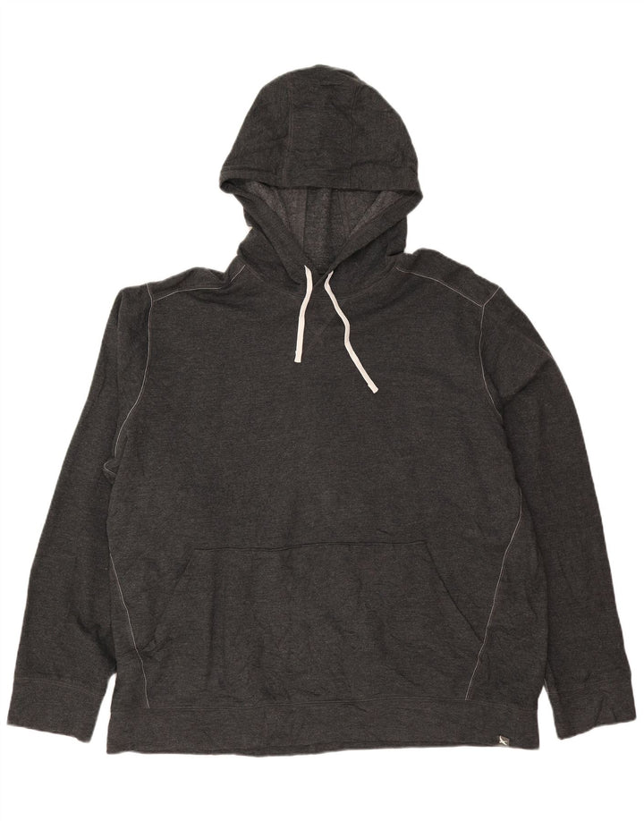 EDDIE BAUER Mens Hoodie Jumper XL Grey Cotton