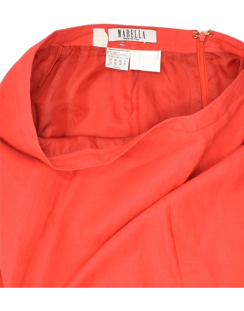 MARELLA Womens Pencil Skirt UK 10 Samll W30 Red | Vintage Marella | Thrift | Second-Hand Marella | Used Clothing | Messina Hembry 