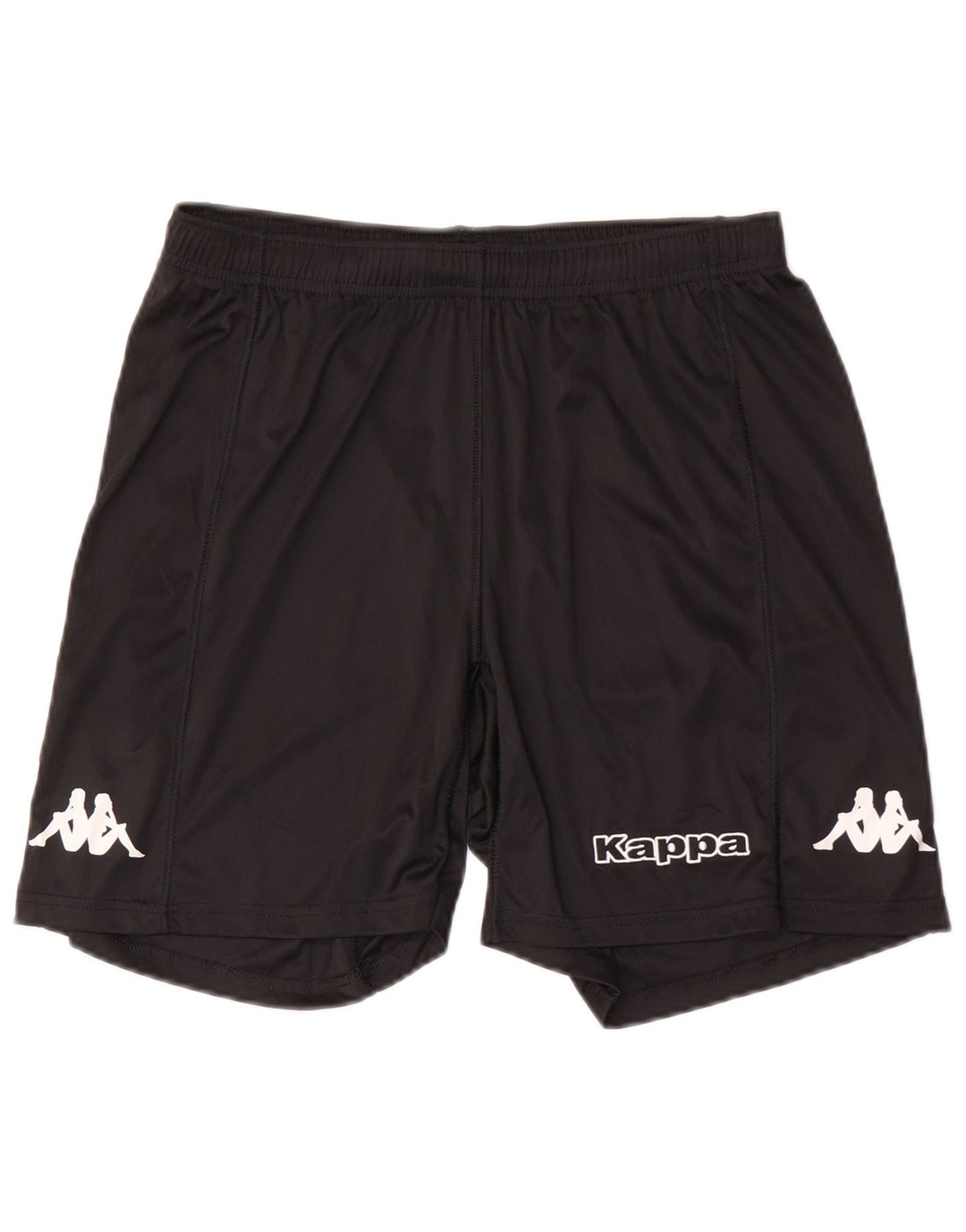 Kappa Mens Graphic Sport Shorts Medium Black Polyester