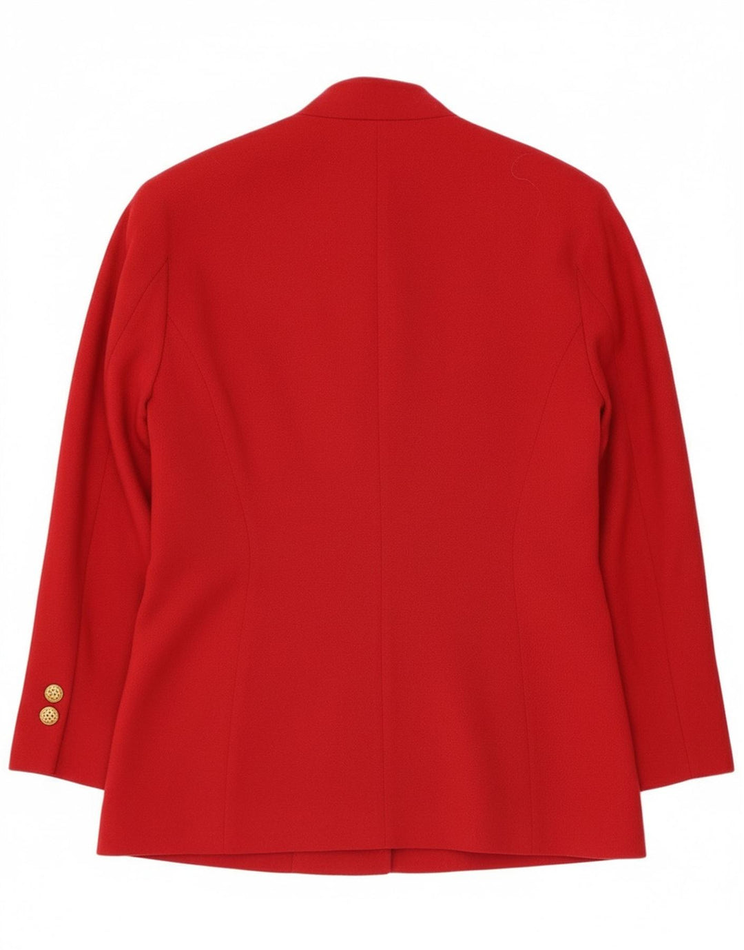 Vintage Womens 2 Button Blazer Jacket IT 44 Medium Red Virgin Wool