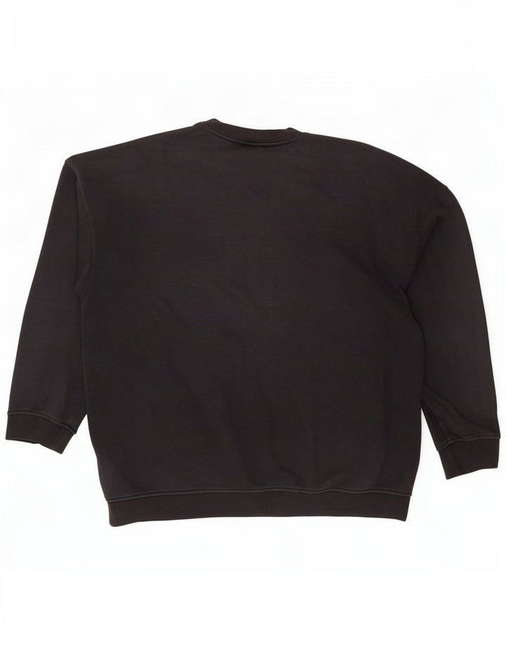 Adidas Mens Graphic Sweatshirt Jumper Large Black Cotton
