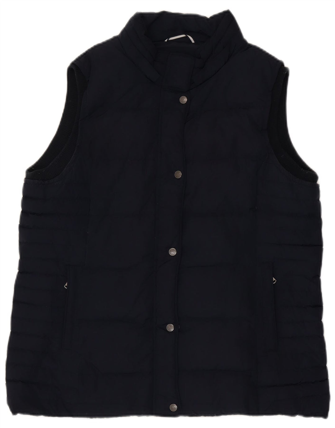Crew Clothing Womens Regular Waistcoat UK 16 Large Navy Blue Polyester