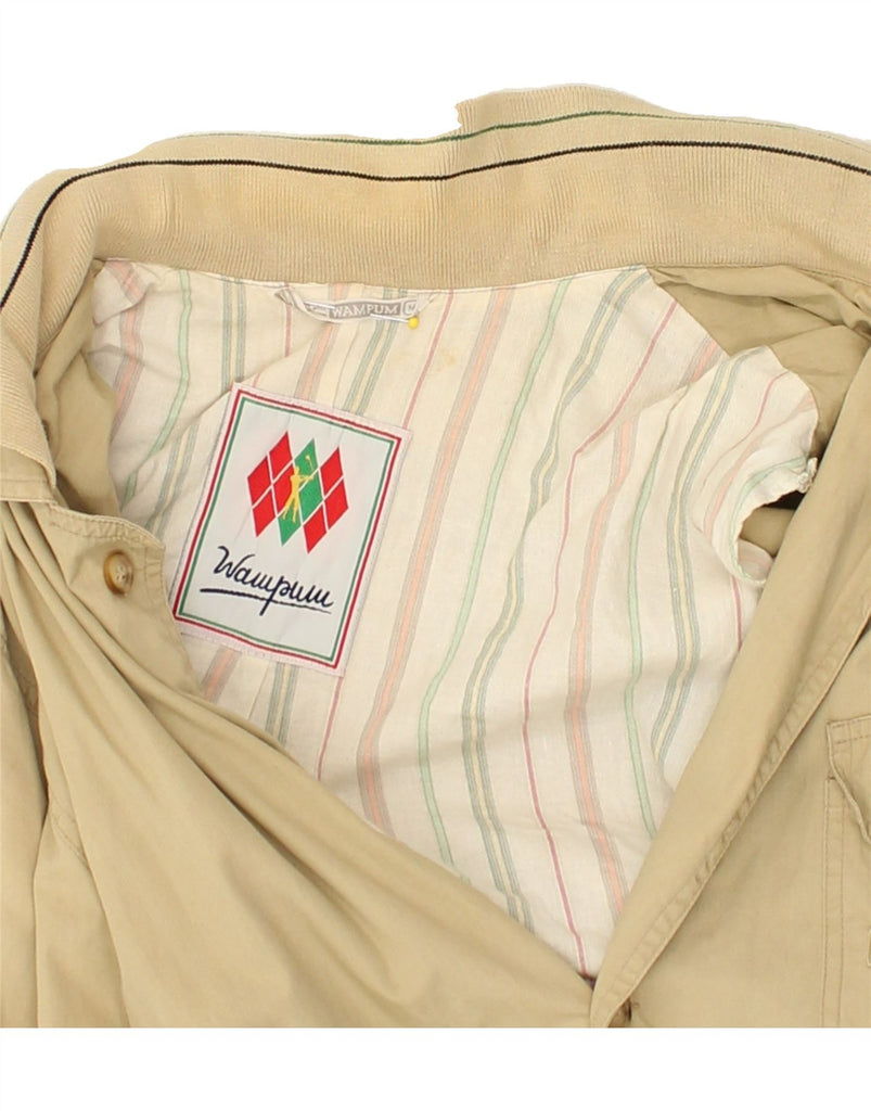 WAMPUM Mens Utility Jacket UK 38 Medium Beige | Vintage Wampum | Thrift | Second-Hand Wampum | Used Clothing | Messina Hembry 