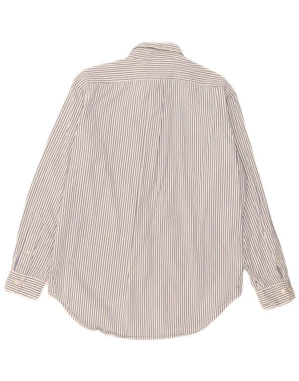 Ralph Lauren Mens Classic Fit Shirt Size 15 1/2 Medium White Pinstripe