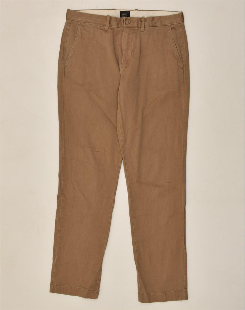 J. CREW Mens Slim Chino Trousers W32 L32 Brown Cotton | Vintage J. Crew | Thrift | Second-Hand J. Crew | Used Clothing | Messina Hembry 