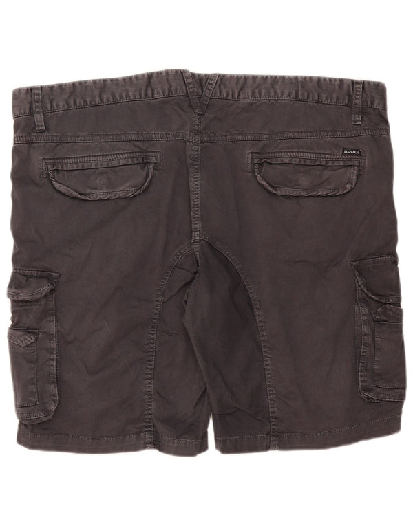 Brugi Mens Cargo Shorts IT 58 4XL W42 Grey