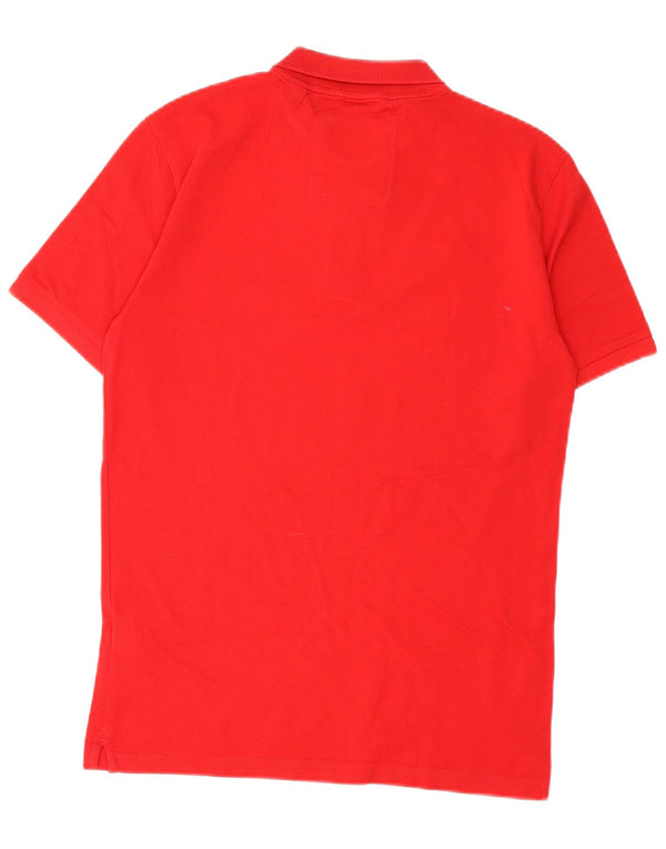 Superdry Mens Polo Shirt Medium Red Cotton