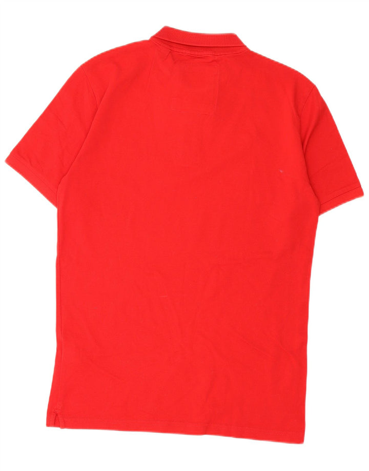Superdry Mens Polo Shirt Medium Red Cotton