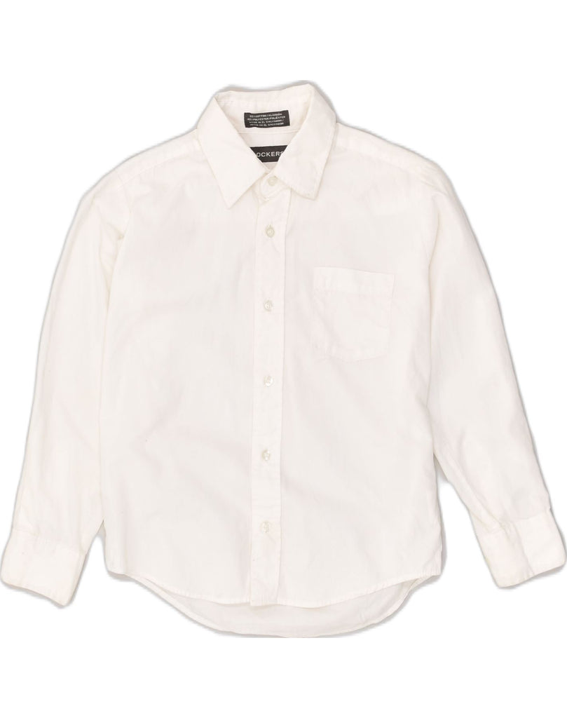 DOCKERS Boys Shirt 7-8 Years White Cotton | Vintage Dockers | Thrift | Second-Hand Dockers | Used Clothing | Messina Hembry 