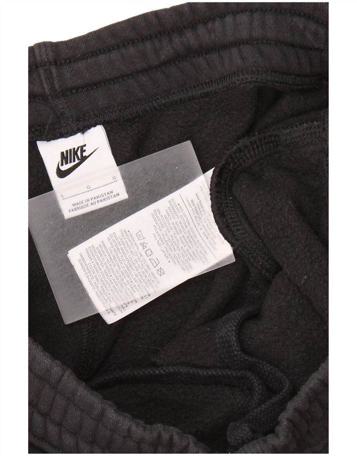 NIKE Mens Tracksuit Trousers Joggers Large  Black Cotton