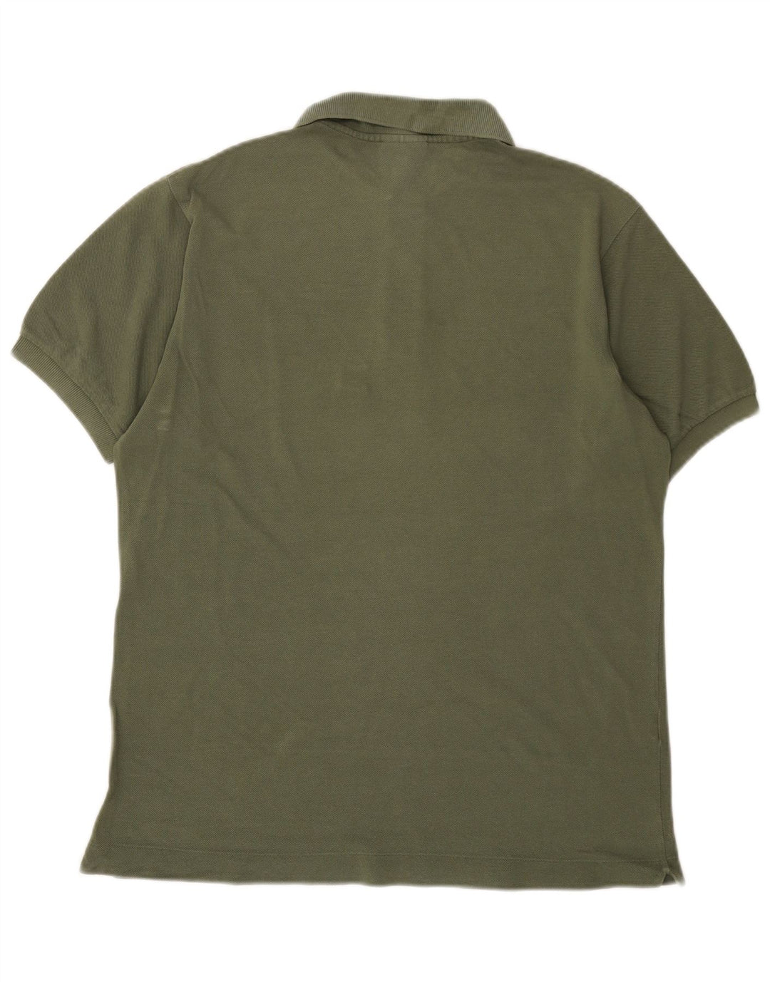 Lacoste Mens Polo Shirt Size 4 Medium Khaki Cotton