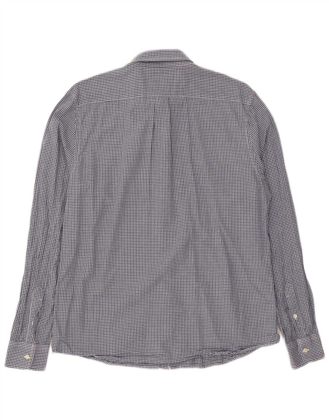 WRANGLER Mens Regular Fit Shirt Medium Blue Gingham Cotton