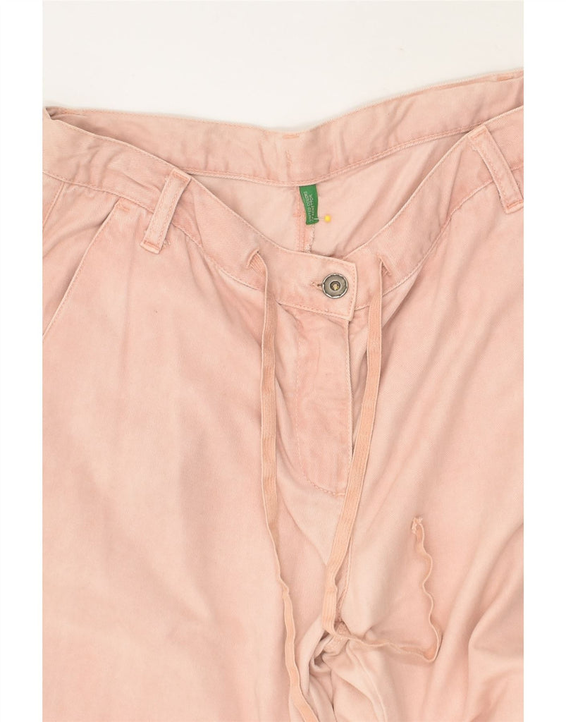 BENETTON Womens Slim Chino Trousers IT 44 Medium W34 L30 Pink | Vintage Benetton | Thrift | Second-Hand Benetton | Used Clothing | Messina Hembry 