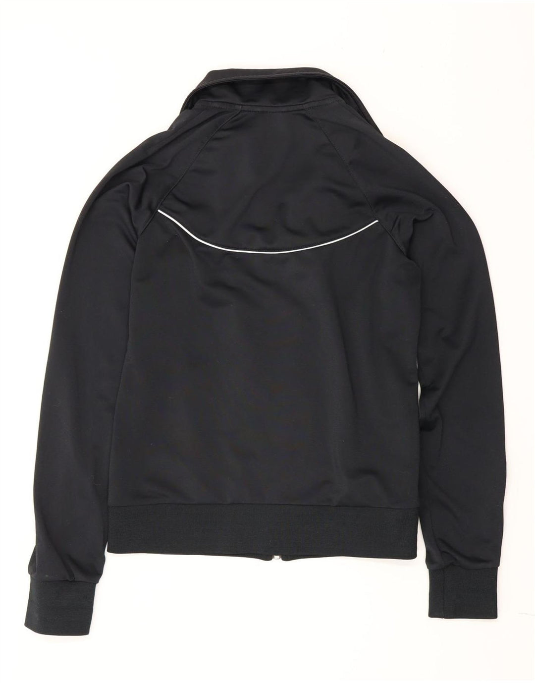 Nike Womens Tracksuit Top Jacket UK 8 Small Black Polyester