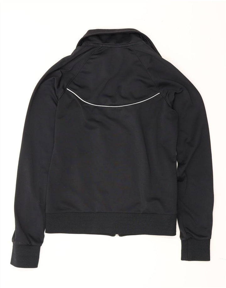 Nike Womens Tracksuit Top Jacket UK 8 Small Black Polyester
