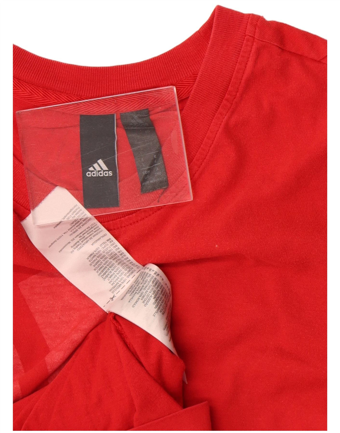 Adidas Mens Graphic T-Shirt Top Large Red Cotton