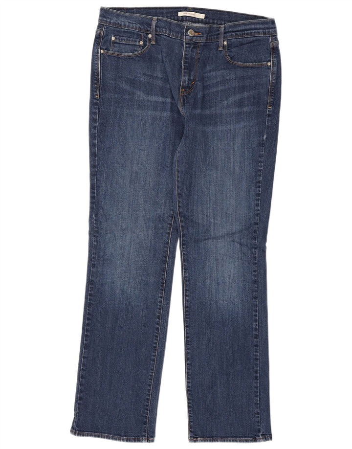 Levi's Womens 505 Straight Jeans W31 L32 Blue Cotton