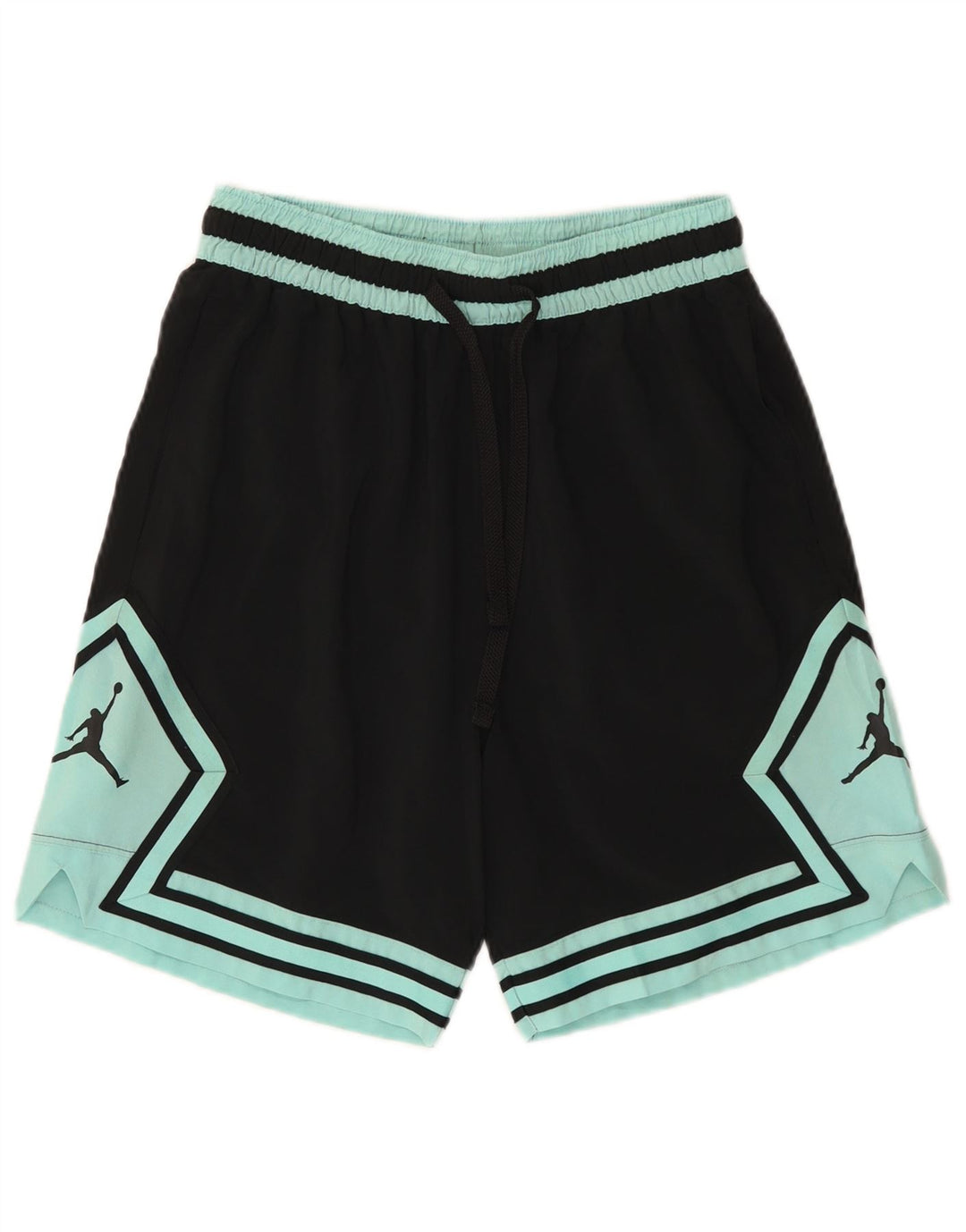 Jordan Mens Dri Fit Graphic Sport Shorts Small Black Colourblock Polyester